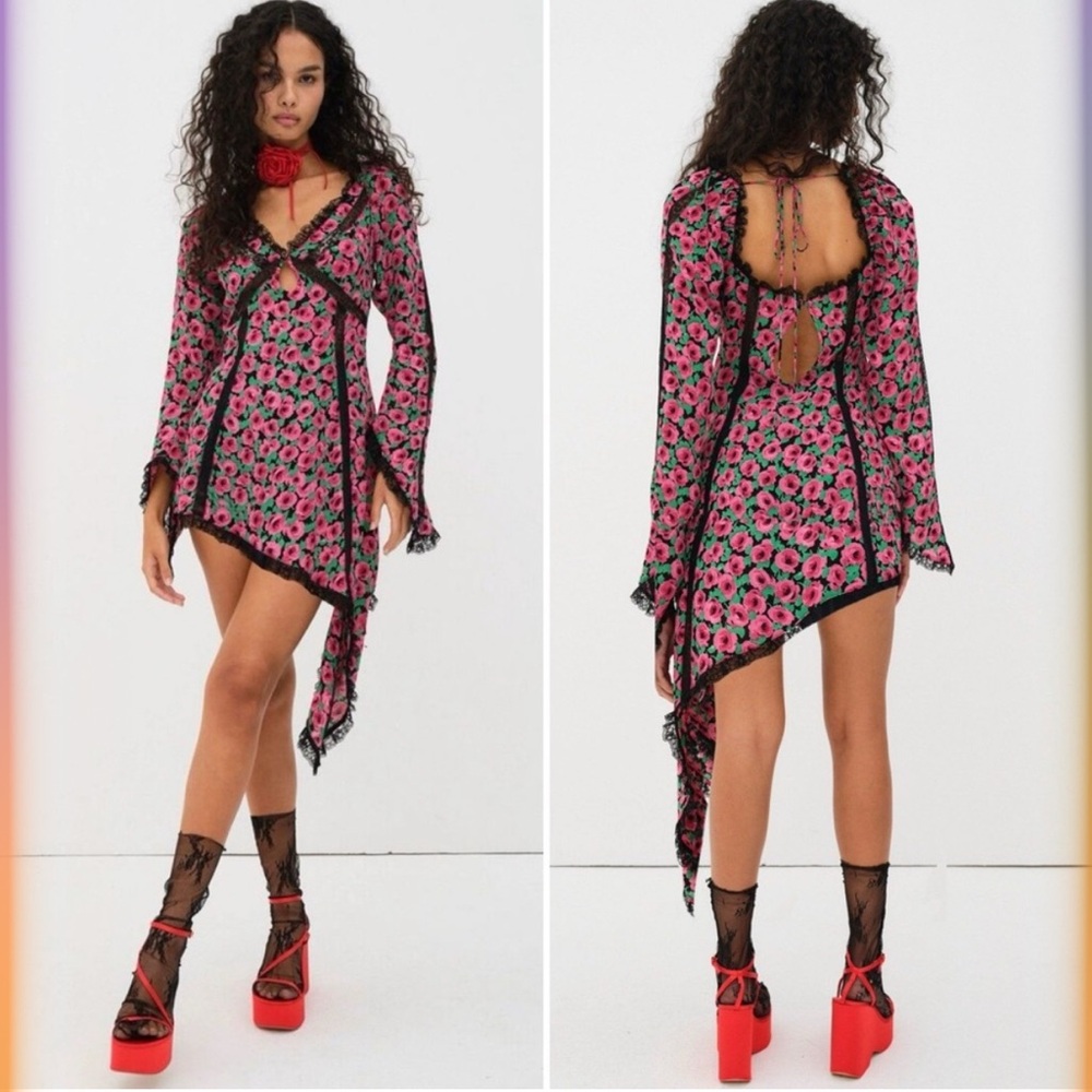For Love and Lemons Brunello Asymmetrical Floral